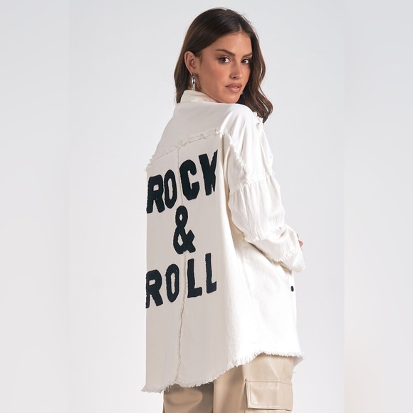 Elan | Rock & Roll White Shacket - Picture 2 of 9